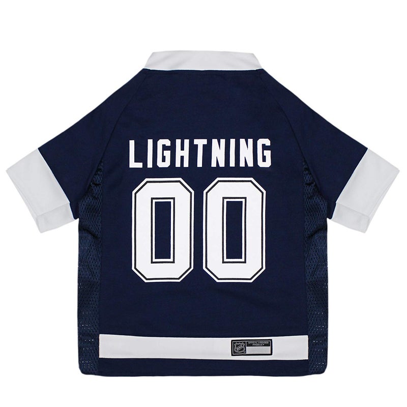 Pets First NHL Tampa Bay Lightning Jersey for Dogs & Cats, Large. - Let Your Pet Be A Real NHL Fan! - Image 1